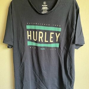 Men’s L Navy Hurley Casual Short Sleeve Casual Tee Shirt
